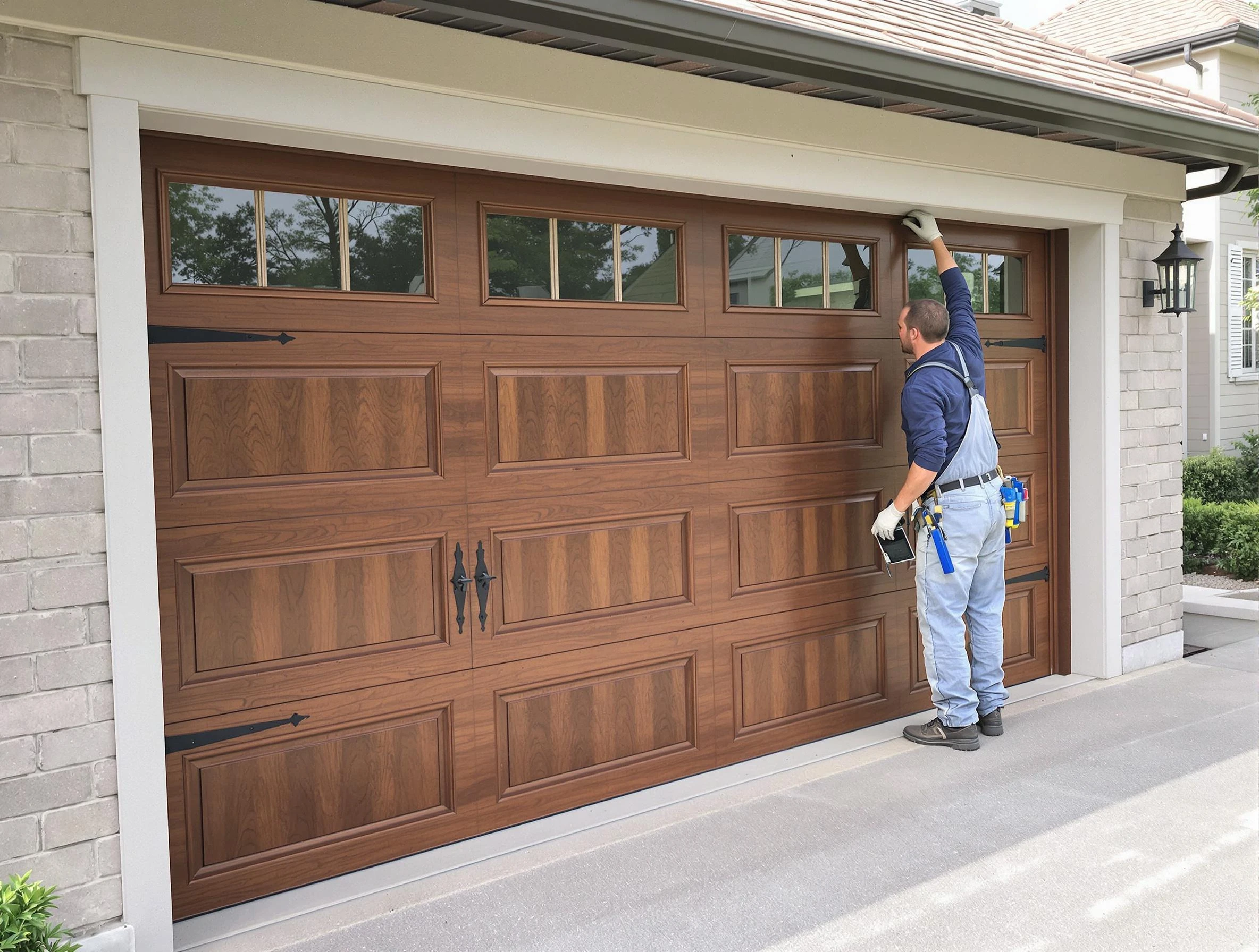 Custom garage door showcase by North Druid Hills Garage Door Repair in North Druid Hills